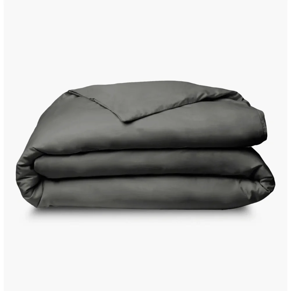 NWOT SIJO 400 Thread Count CrispCool Organic Cotton Percale King Duvet Cover